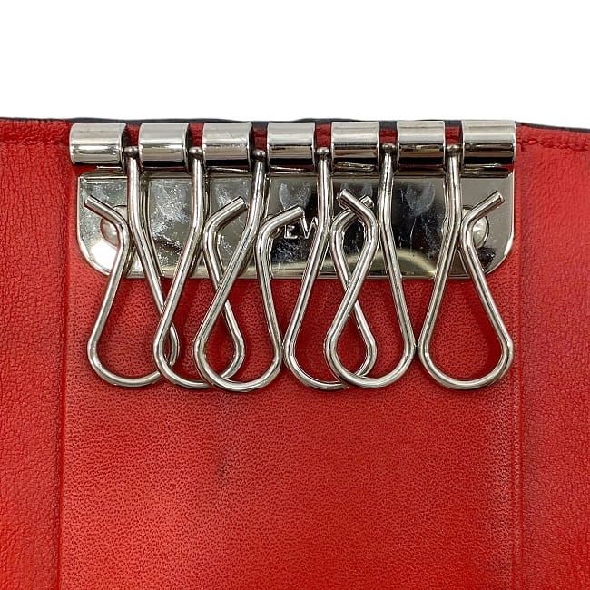 Loewe 6ribbon Key Case Red Repeat Anagram 160.17.010