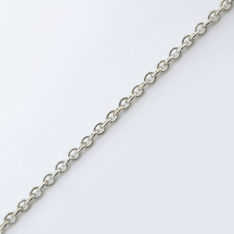 Tiffany & Co Open Heart Elsa Peretti 925 Silver Ladies 5.8g Necklace