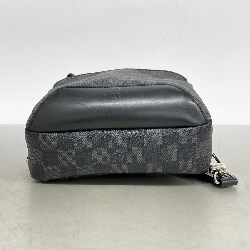 Louis Vuitton Body Bag Damier Graphite Avenues Ring Bag N41719 Black Men's
