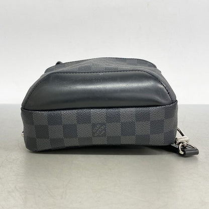 Louis Vuitton Body Bag Damier Graphite Avenues Ring Bag N41719 Black Men's