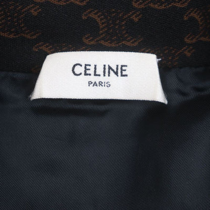 Celine 23SS 2y74a366 Monogram Triomphe Charm Logo Embroidery Zip-up Tracksuit