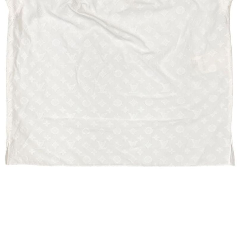 Louis Vuitton Shirt Sleeveless Ruffle Blouse Rw192ww Aqv Fhbl13 Size 34