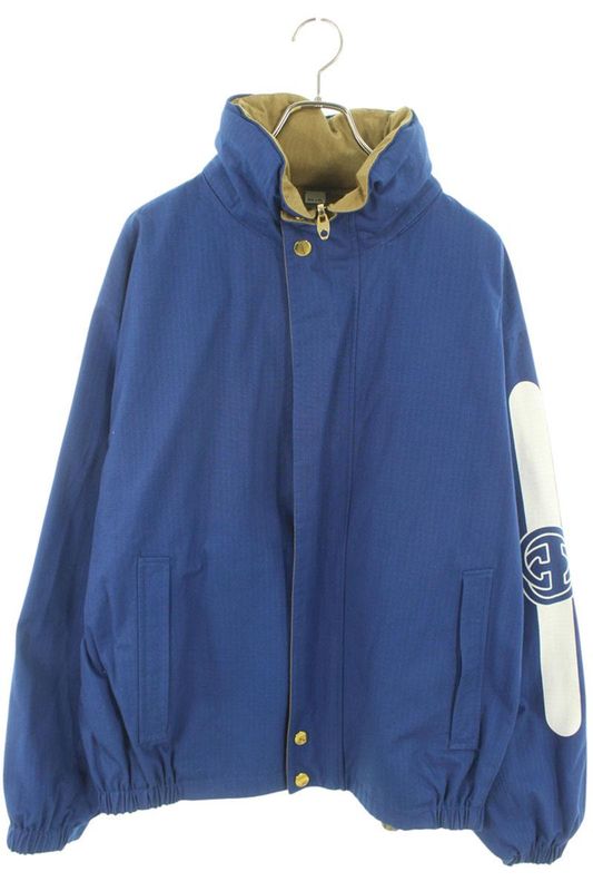 Gucci 20AW 618902 Zaeom Reversible Hooded Bomber Blouson Men's 50