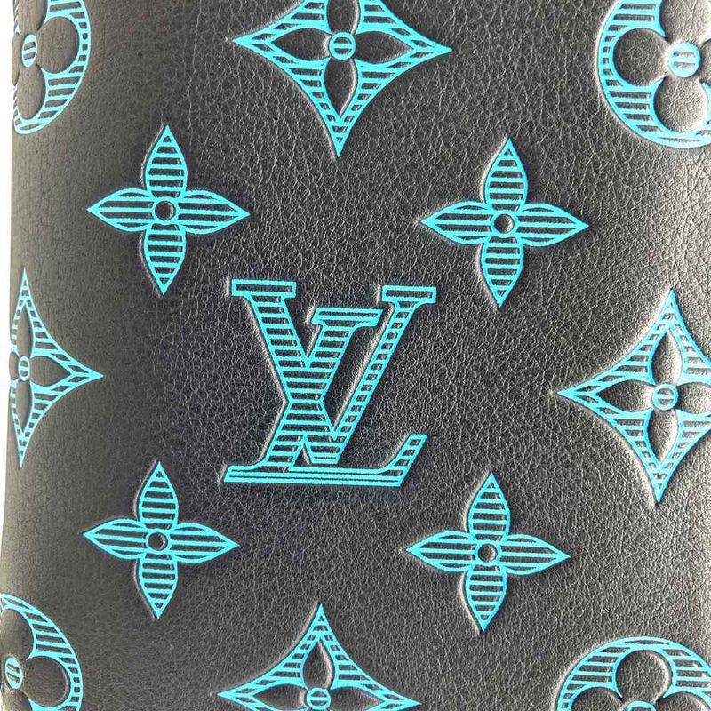 Louis Vuitton M82322 Voltikal Long Wallet Navy And Blue Monogram Shadow Zippy