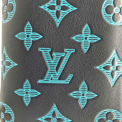 Louis Vuitton M82322 Voltikal Long Wallet Navy And Blue Monogram Shadow Zippy
