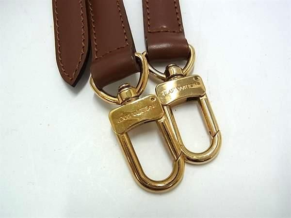 Louis Vuitton Leather Shoulder Strap For Bag Crossbody Shoulder Strap Brown