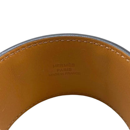 Hermes Bracelet Collier de Chien H068440cd89t2 U Engraved Leather Medallion