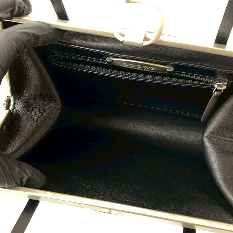 Loewe Calf Leather Clasp Mini Handbag Tote Bag