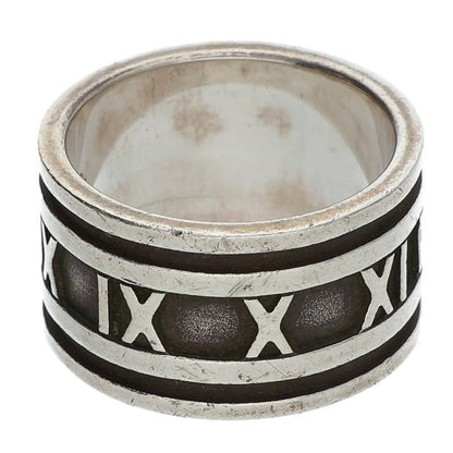 Tiffany & Co Atlas Wide Silver Ring Men's Size 14