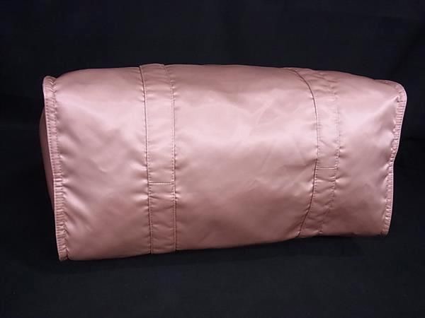 Fendi Bucket Shopping Bag Nylon Tote Women's Pink Beige Fp4609