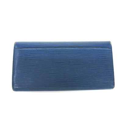 Louis Vuitton Epi Portefeuille Sara Bifold Long Wallet M60585 Andigo Blue