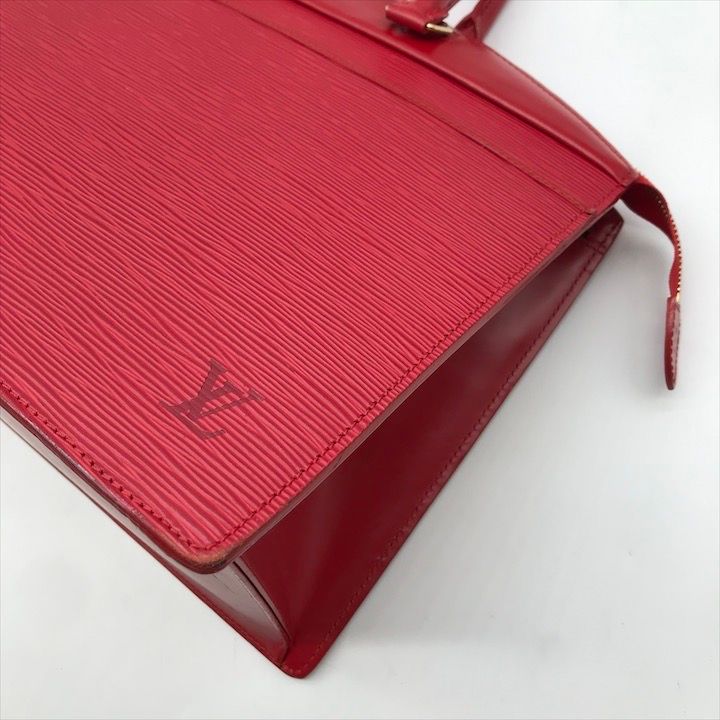 Louis Vuitton Non Stick Epi Riviera Hand Bag Red