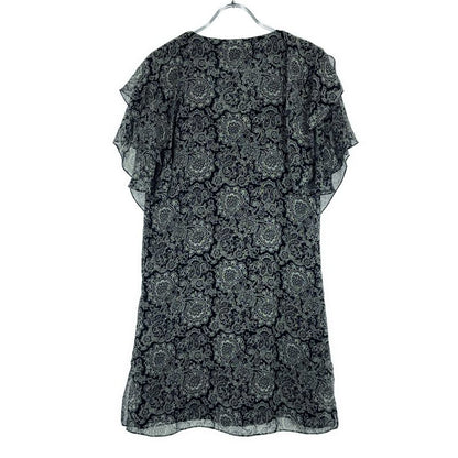 Saint Laurent Paris 19ss Paisley Blouse Open Neck Paisley Sheer Tunic 549903