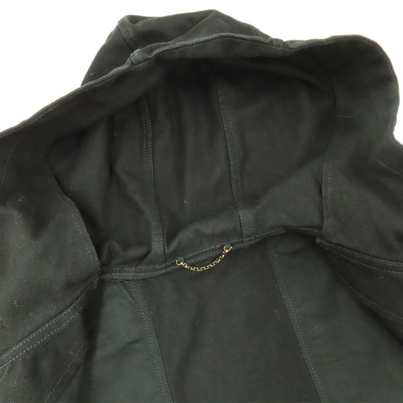 Louis Vuitton Monogram Detail Dead Denim Jacket 1aa4oj 46 Black