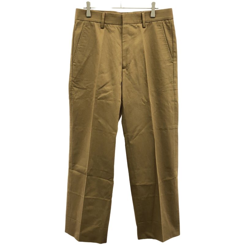 Gucci Herringbone Striped Slack Pants 450180 Z330b Brown 44