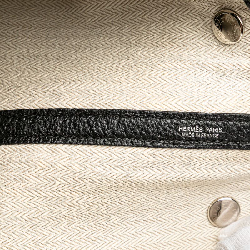Hermes Garden Party PM Black Silver Hardware Negonda Ladies Hermes