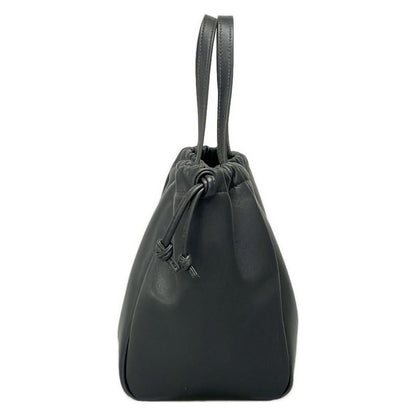 Celine Tote Bag Small Cabas Drawstring Cuir Triomphe Grey Leather