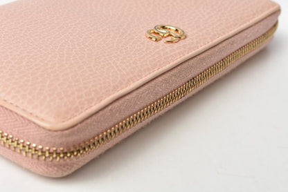 Gucci Long Wallet Petit Marmont Leather Pink Beige 456117