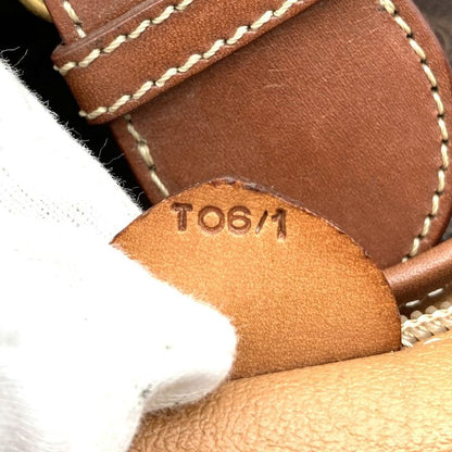 Celine T06 1 Business Bag Handbag Macadam Brown PVC Leather Men Women Fashion