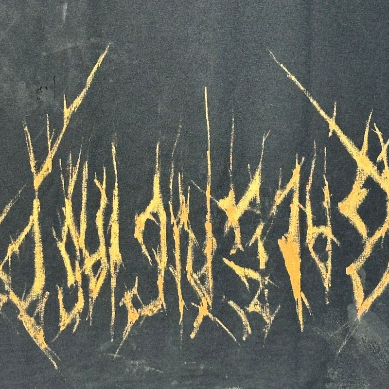 Balenciaga 23ss Paris Moon Upside Down Destroyed Print Oversize D T-Shirt 698811