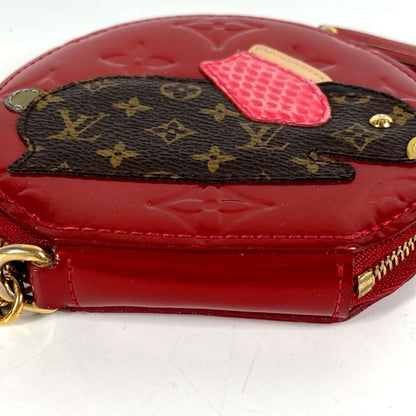 Louis Vuitton Coin Case Porte Monet Lapin Rabbit Animal M91389 Monogram Vernis