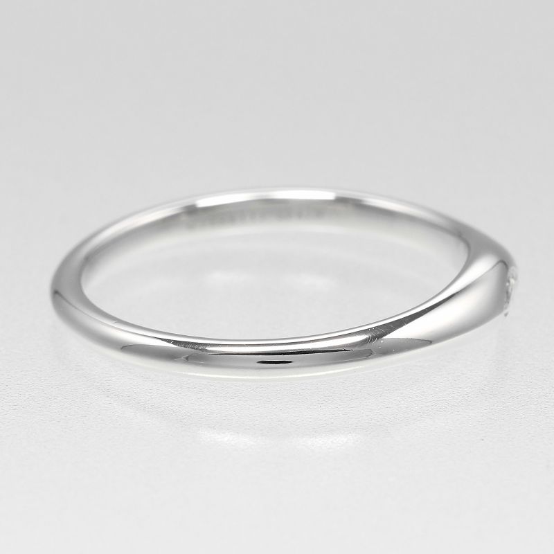 Tiffany & Co Marquise Band Pt950platinum × Diamond #16 Men's 4.18g Ring