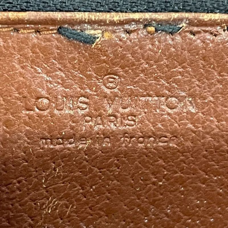 Louis Vuitton Monogram Long Wallet Brown Made In France