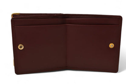 Cartier Fold Wallet Vintage Cartier Mini Wallet Must De Cartier Bordeaux