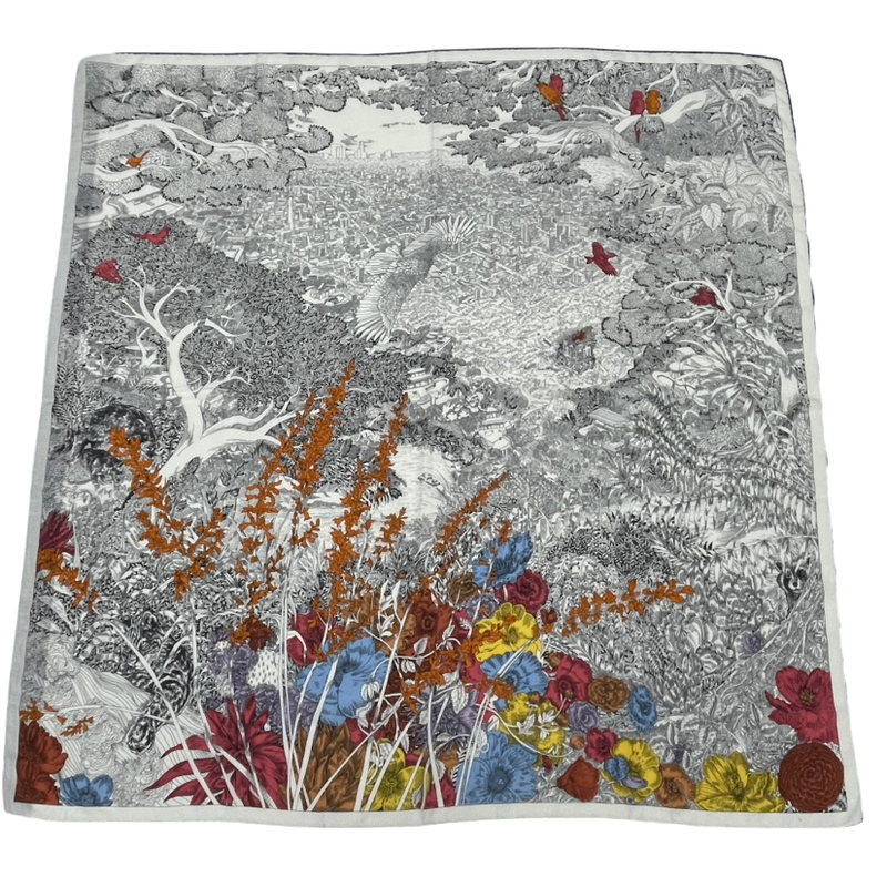 Hermes Scarf Carre 140 Large Size Carre Geant Natural Regression Cashmere