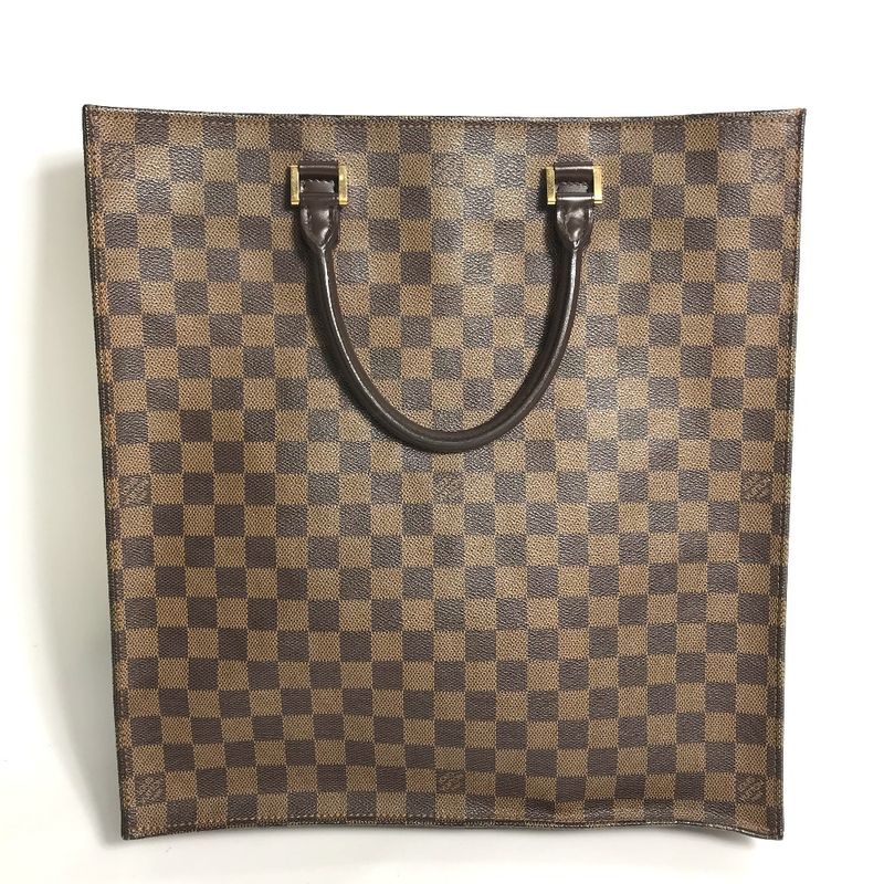 Louis Vuitton Tote Bag Sac Pla N51140 Damier Canvas Ebène Brown
