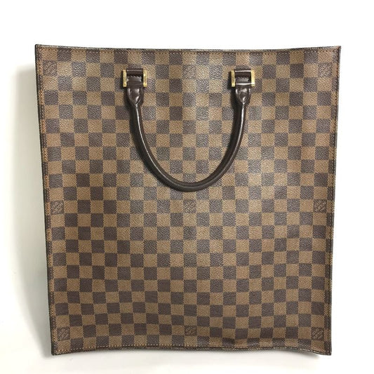 Louis Vuitton Tote Bag Sac Pla N51140 Damier Canvas Ebène Brown