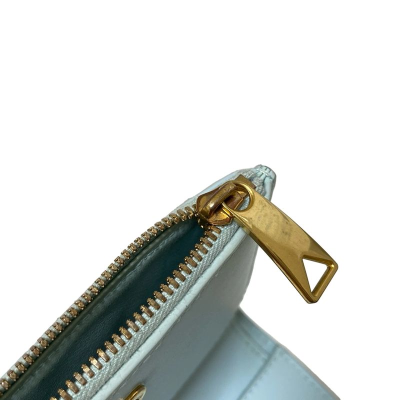 Bottega Veneta Bifold Wallet In Maxi Intrecciato Light Blue Leather