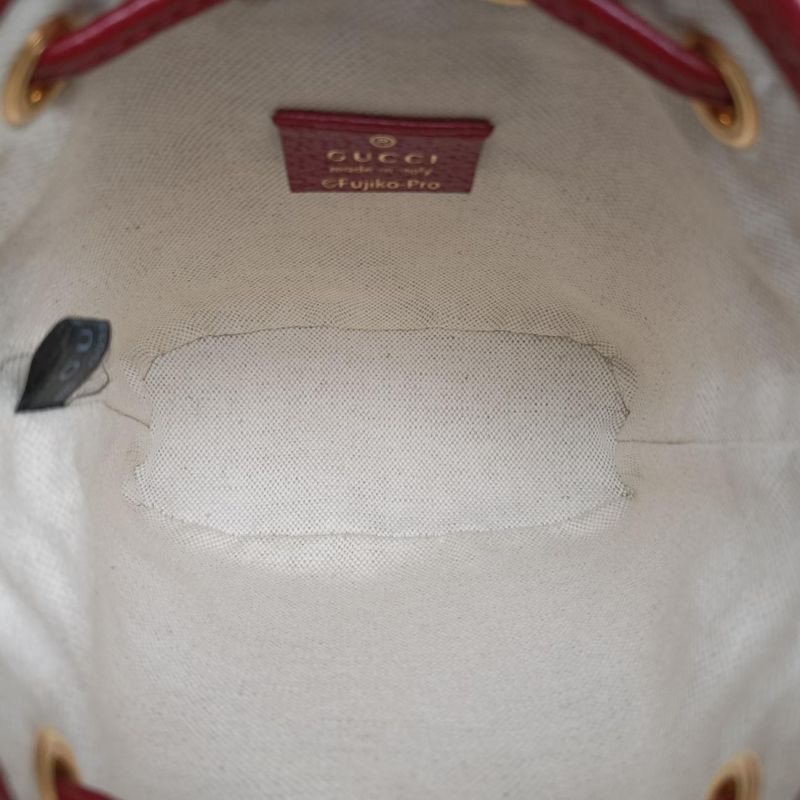 Gucci Doraemon Collaboration Beige X Bordeaux X Multicolor PVC Coated Canvas