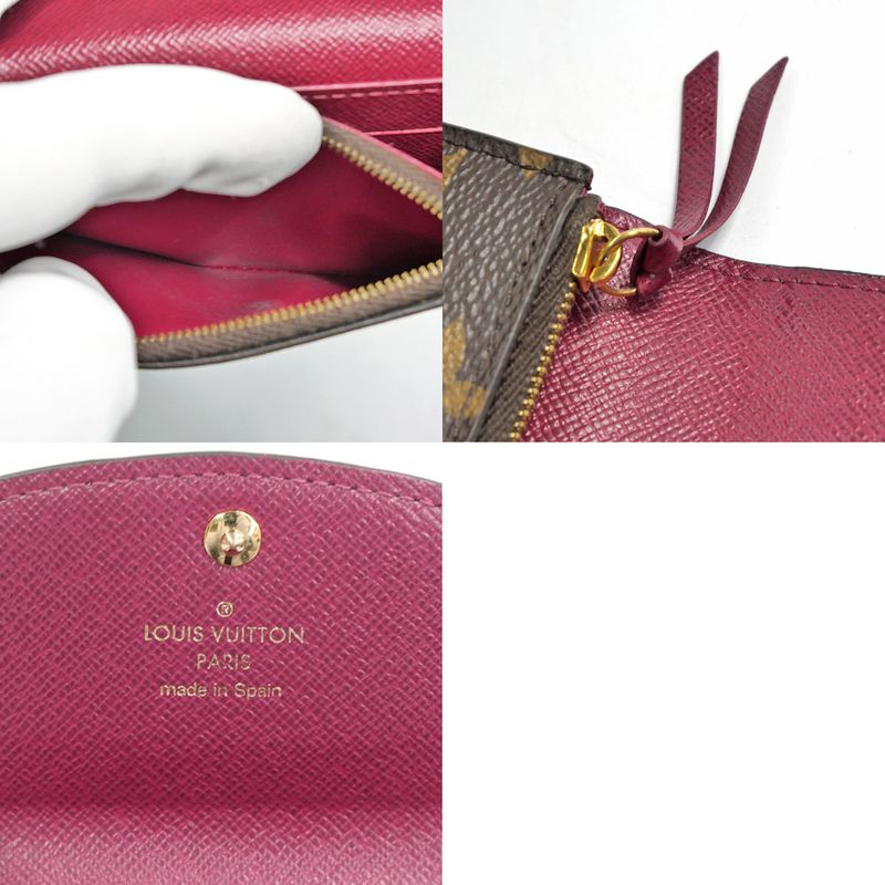 Louis Vuitton Portomone Rosalie Fuchsia Bifold Wallet Coin Case M41939