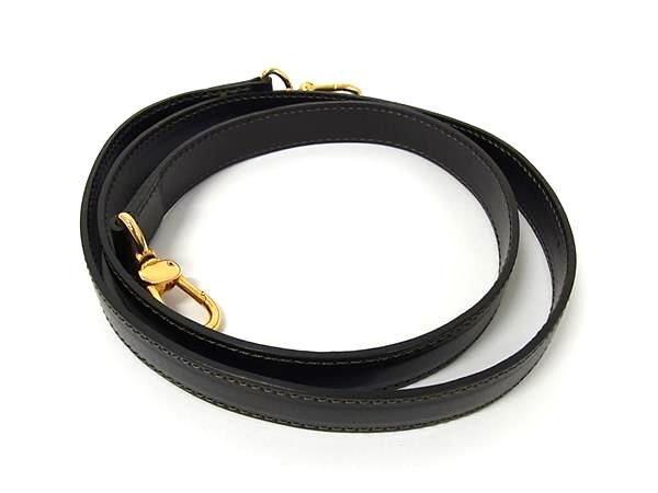 Fendi Leather Shoulder Strap For Bag Crossbody Women Men's Black Bs0530