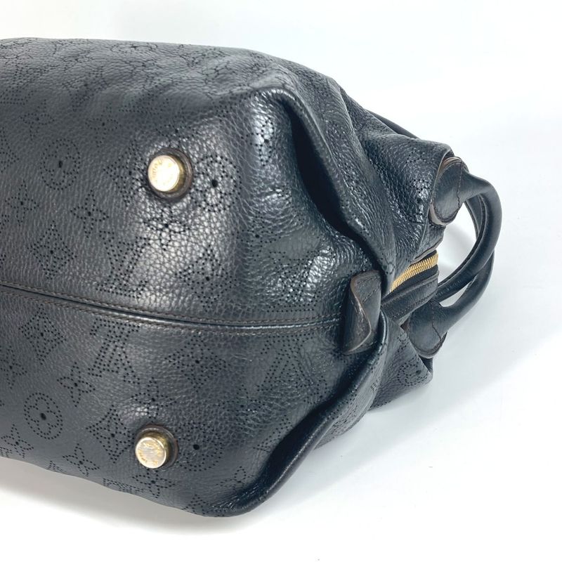 Louis Vuitton Shoulder Bag Galatea PM M93814 Monogram Mahina Leather Noir Black