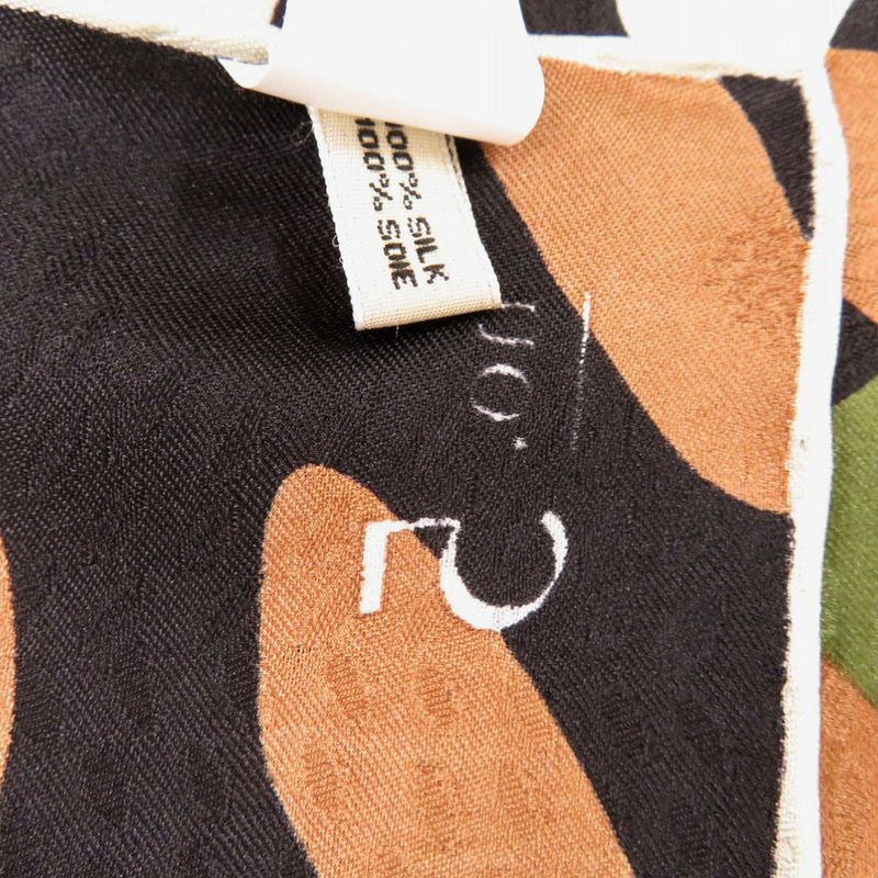 Goyard No5 Silk Black Scarf 0168 Goyard