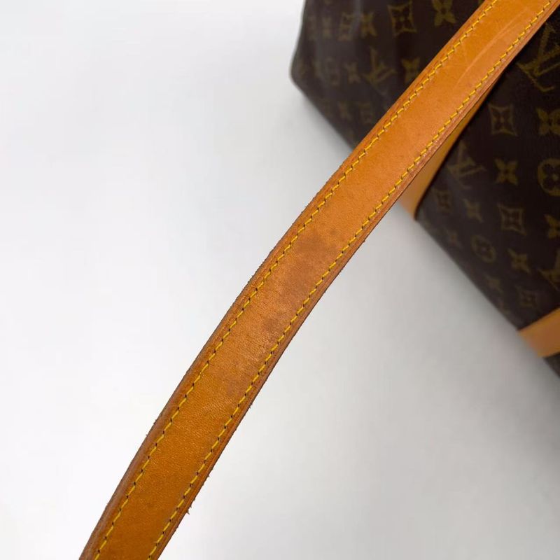 Louis Vuitton Flannery 45 Monogram Leather × PVC Brown Shoulder Bag Gold M51115
