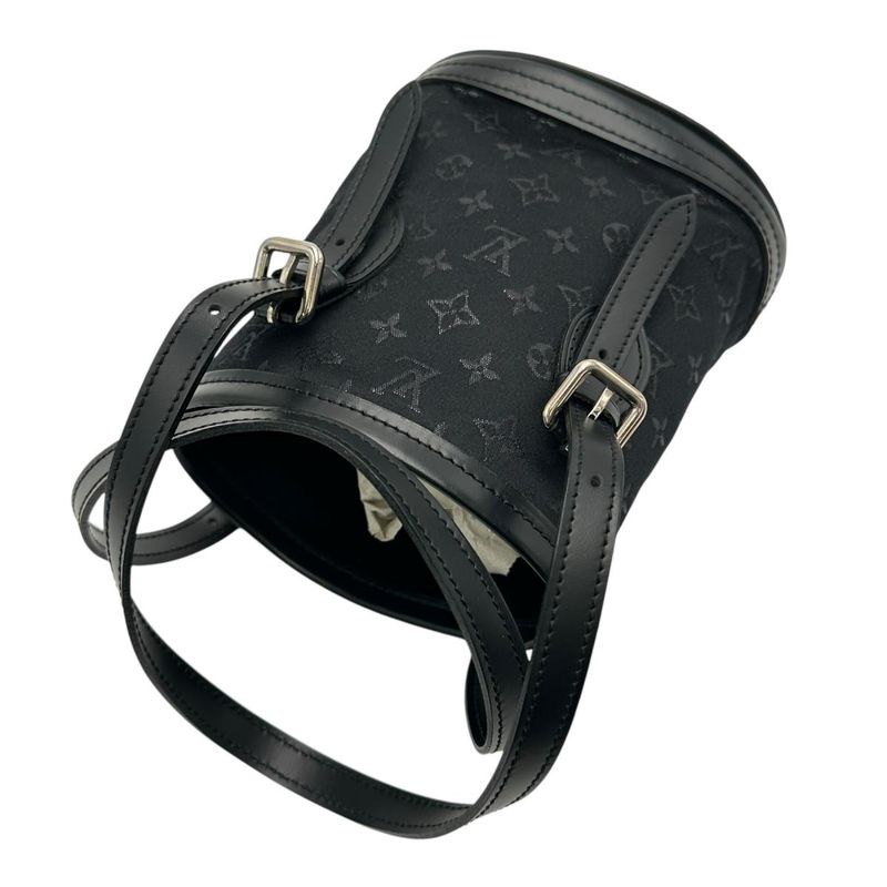 Louis Vuitton M92144 Monogram Satin Little Bucket Handbag Louis Vuitton Noir