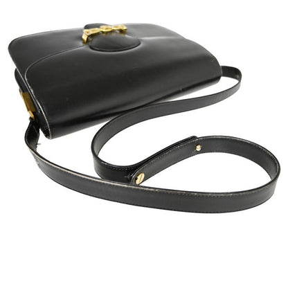 Celine Carriage Shoulder Bag Leather Black 67fa291