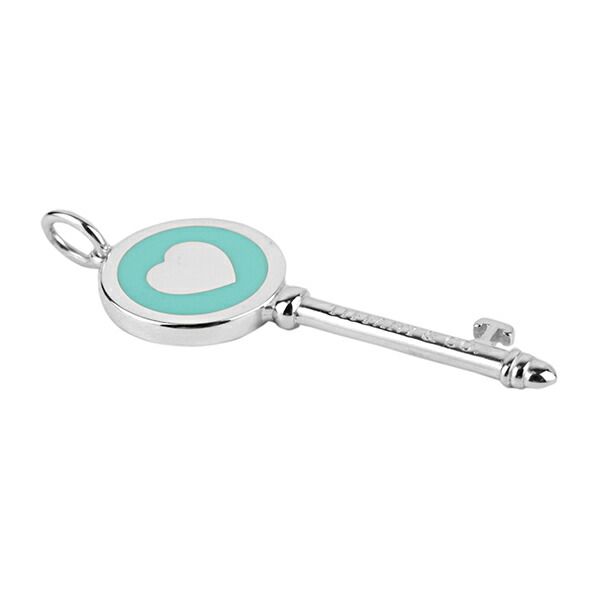 Tiffany & Co Tiffany Charm Heart Key Pendant Silver