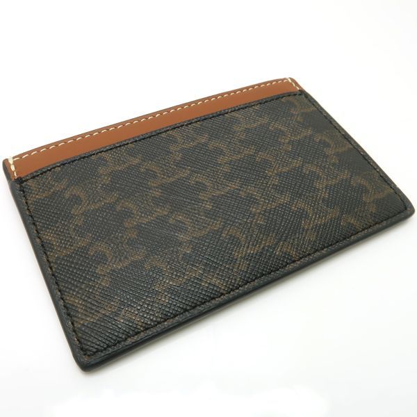 Celine Card Holder 10b702cly.04lu Triomphe Canvas Card Case Logo Print Pass