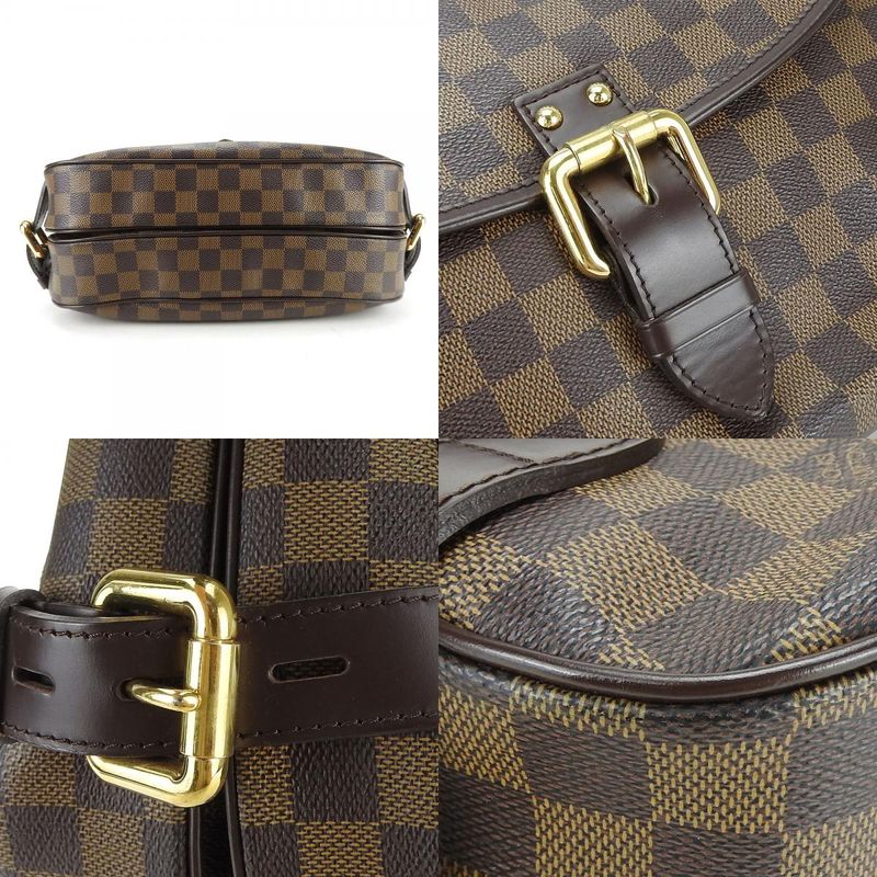 Louis Vuitton Handbag Highbury N51200 Damier Canvas Brown Gold Hardware
