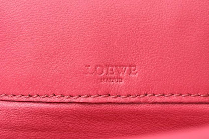 Loewe Clutch Bag Second Bag Loewe Clutch Pouch Lamb Leather Anagram Fuchsia