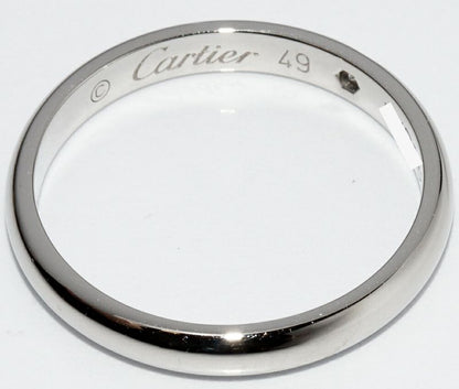 Cartier Ring Pt950 Diamond 1P (001ct) Classic Wedding Ring 1895 Wedding Ring