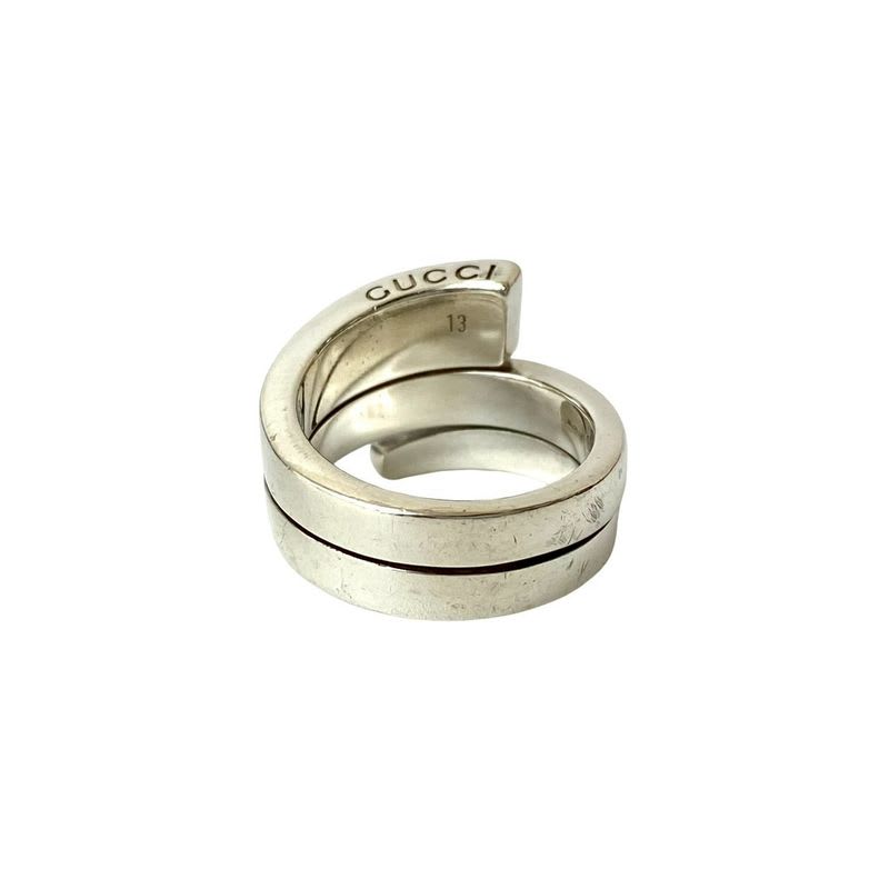 Gucci Spiral Ring Silver 925 Accessory No 12 102-5