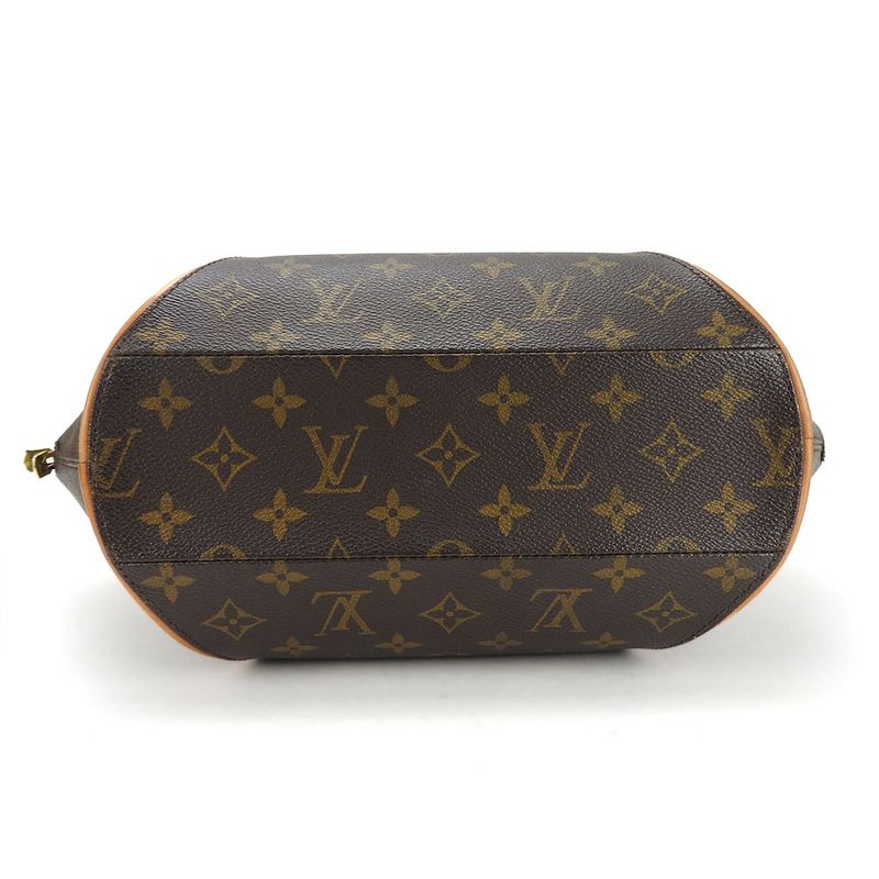 Louis Vuitton Handbag Ellipse MM M51126 Monogram Brown Gold Hardware Casual