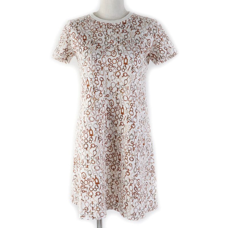 Hermes 2023ss 3h4514dr DR Do RE Boucles Do RE Boucles 100% Cotton Short Sleeves