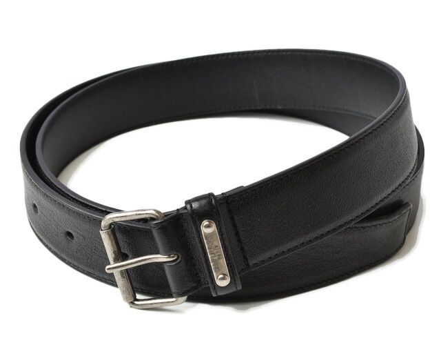 Saint Laurent Belt Men's Saint Laurent Stack Loop Smoo Scuff Zar Black 483197