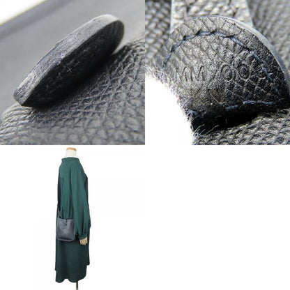 Hermes Shoulder Bag Evelyn TPM Vaux Epson Black Silver Hardware 16 X Engraved